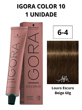 Coloração Igora Color 10 6-4 Louro Escuro Beige 60g
