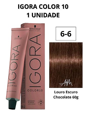 Coloração Igora Color 10 6-6 Louro Escuro Chocolate 60g