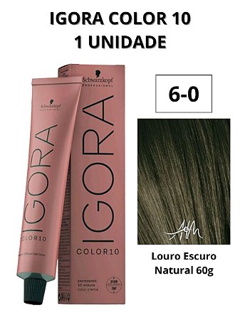 Coloração Igora Color 10 6-0 Louro Escuro Natural 60g