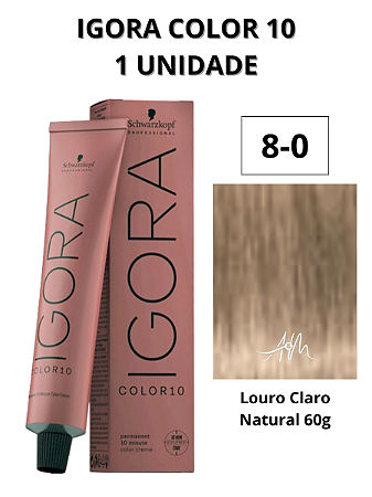 Coloração Igora Color 10 8-0 Louro Claro Natural 60g