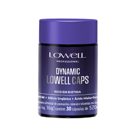 Lowell Caps Dynamic Scalp 30 Cápsulas Suplemento Alimentar 16g