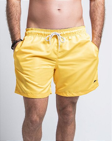 Shorts dágua Brunello Liso Amarelo