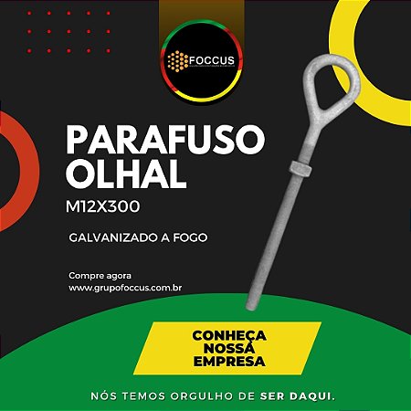 PARAFUSO LONGO OLHAL M12X300mm