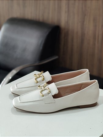 MOCASSIM FEMININO CONFORT OFF WHITE