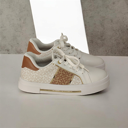 Tênis Feminino Beira Rio Branco Com Detalhes