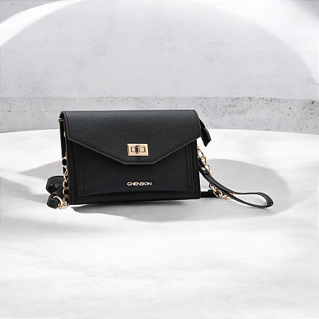 Bolsa Feminina Passeio Chenson Oficial Original da Marca Cor Preta