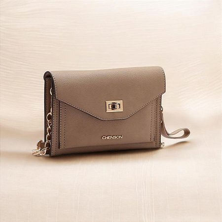 Bolsa Feminina Passeio Chenson Oficial Original da Marca Cor Natural