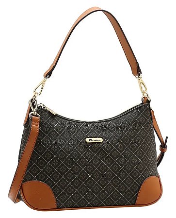Bolsa Feminina Chenson Oficial Original da Marca Elemento Gráfico Café