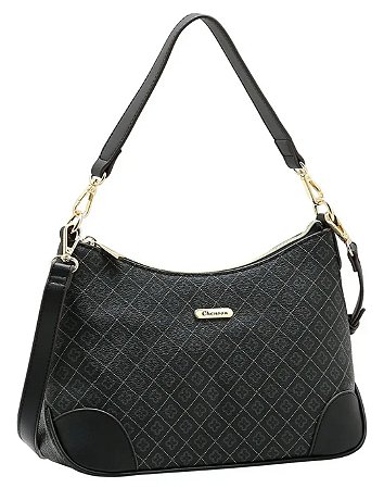 Bolsa Feminina Chenson Oficial Original da Marca Elemento Gráfico Preta
