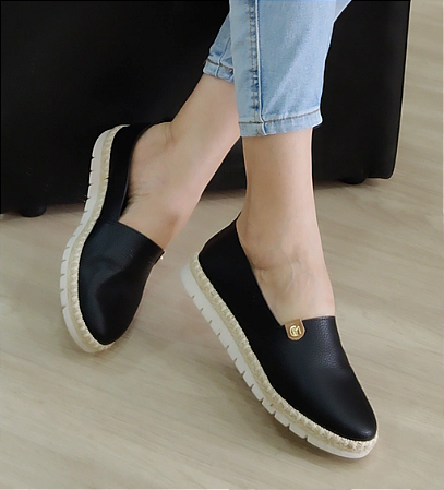 Sapatilha Alpargata Modare Ultra Conforto Cor Preto