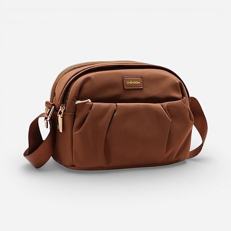 Bolsa Feminina Passeio Nylon Twill Café