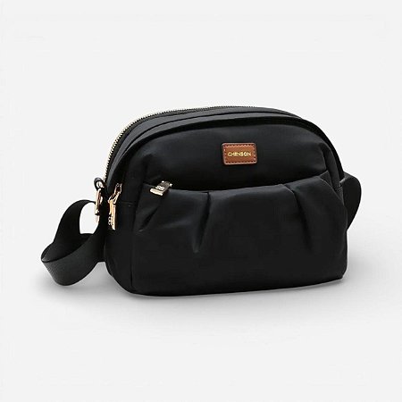 Bolsa Feminina Passeio Nylon Twill Preta