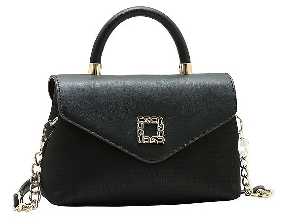 Bolsa Feminina Chenson Alça Transversal Cor Preta