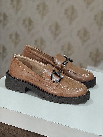 Mocassim Feminino Delicado Offline Cor Capuccino