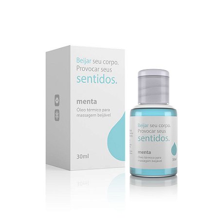 Óleo para Massagem Beijável Função Ice Sentidos Menta - 30 ml