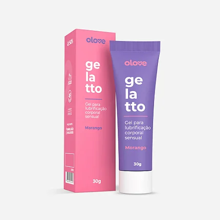 Gel Lubrificante Beijável Olove Gelatto - Morango 30g