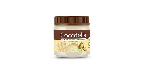 Cocotella Branco Creme de Avelã com Chocolate Branco 150g Cocodensado