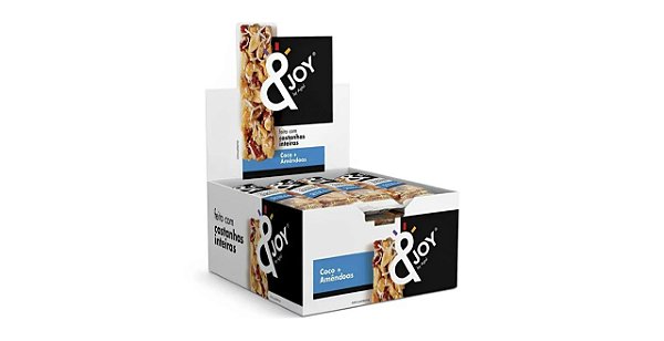 Barra Mixed Nuts Coco e Amêndoas &Joy 12un x 30g