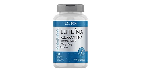 Luteína 20mg C/ Zeaxantina 3mg 60 Caps Lauton