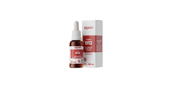 Vitamina B12 Metilcobalamina Alta Absorção 30ml Yosen