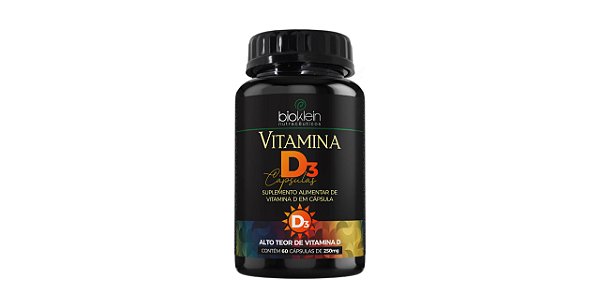 Vitamina D3 2000 UI 60 Cápsulas - Bioklein