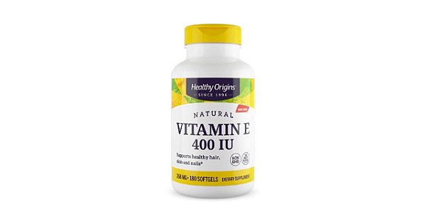 Vitamina E 400 IU Healthy Origins 180 Softgels