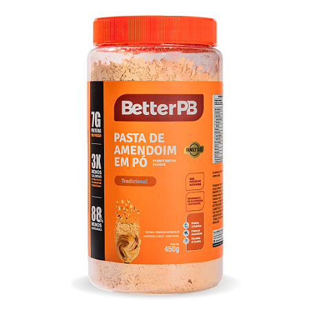 Pasta de Amendoim em Pó 450g BetterPB Tradicional
