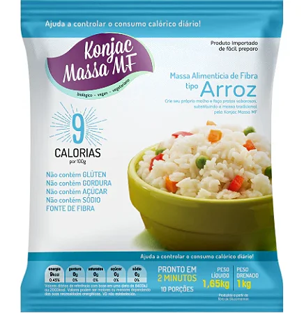 Konjac tipo Arroz Massa MF Low Carb 1kg