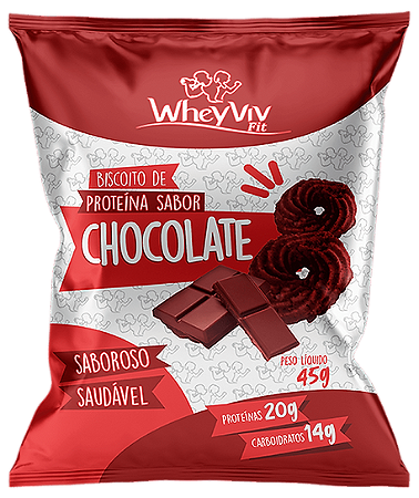 Biscoito de Proteina Sabor Coco 45g WheyViv 16g proteína