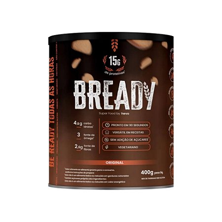 Pão Proteíco Sem glúten sabor Original 400g Bready