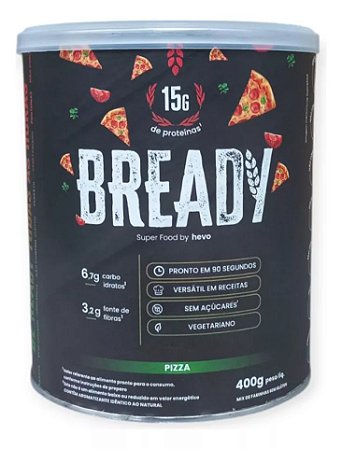 Pão Proteíco Sem glúten sabor Pizza 400g Bready