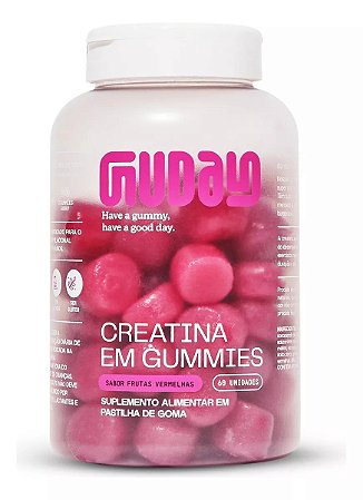 Creatina Monohidratada Gummies 60Un Frutas Vermelhas Guday