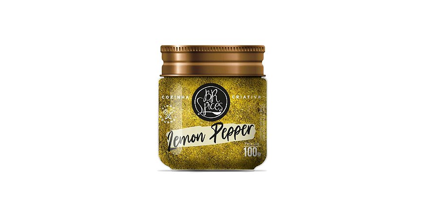 Tempero Lemon Pepper 100g - BR Spices