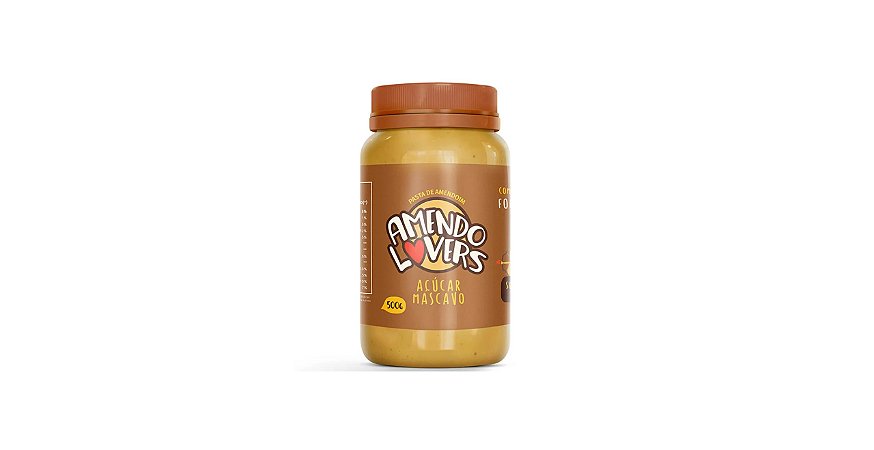 Pasta de Amendoim Açúcar Mascavo 500g - Amendo Lovers