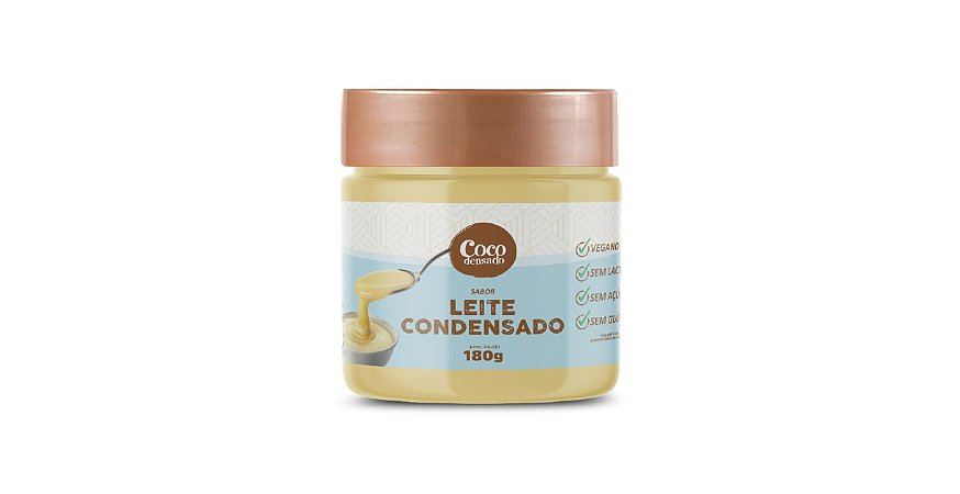 Leite Condensado de Coco Sem Açúcar Vegano 180g Cocodensado