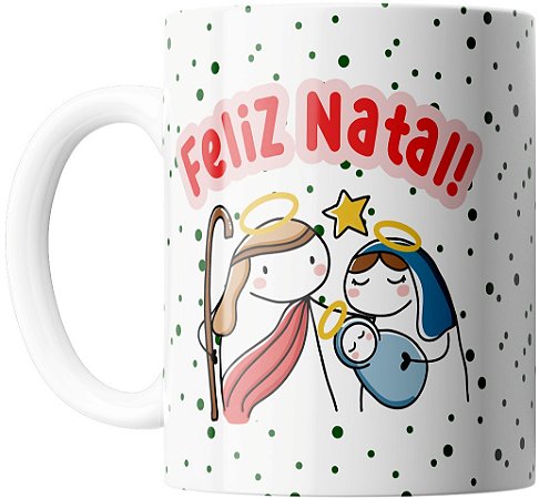 Caneca Feliz Natal Ho-Ho-Ho Repleto De Ha-Ha-Ha Presente - Minha Caneca