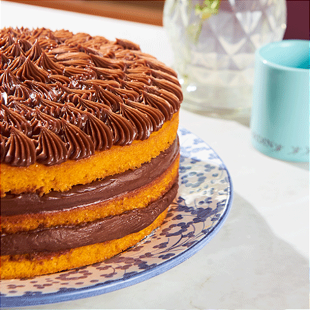 Bolo de Cenoura com Brigadeiro