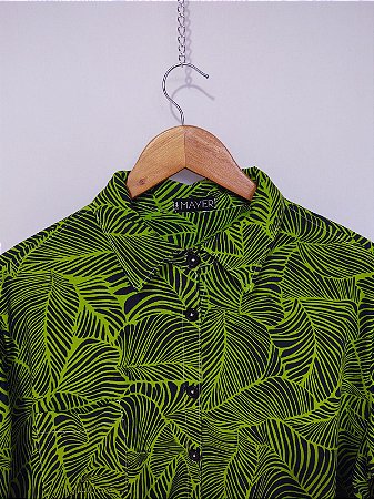 Camisa Folhas Verdes