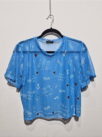 Blusa de Tule Backstreetboys Azul Millennium