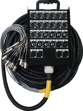 Multicabo 24 vias XLR/P10