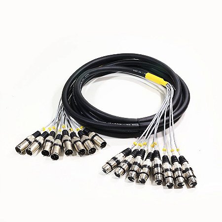 Multicabo 12 Vias Para Bateria, Percussão e Microfones