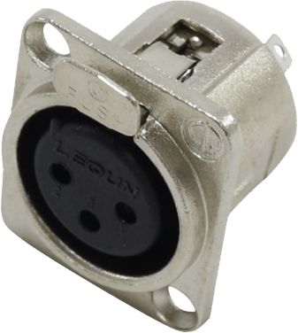 Plug XLR Fêmea de Painel