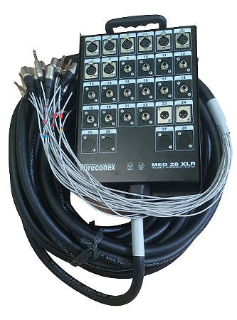 Multicabo 24 vias 25 metros XLR/P10
