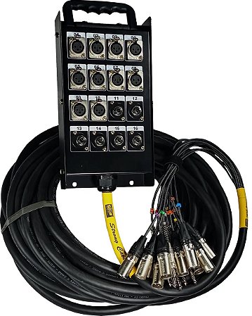 Multicabo 16 Vias XLR e P10 Profissional | Strong Cable Premium