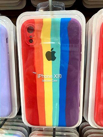 Capinha Case Silicone Orgulho Arco Iris iPhone XR Lançamento - Arrudaeletros