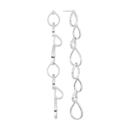 Brinco Longo Gotas Desencontradas