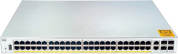 Switch Cisco Catalyst  48 Portas GbE PoE+ 370W 4 Portas 1G SFP C1000-48P-4G-L