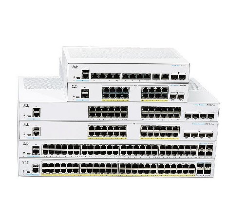 Switch Cisco CBS250 Smart  48 Portas GbE PoE+ 4 Portas SFP 1G CBS250-48P-4G-BR