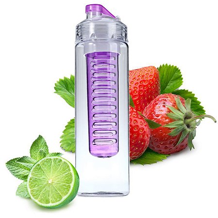 Garrafa com infusor para frutas e chás - 800ml