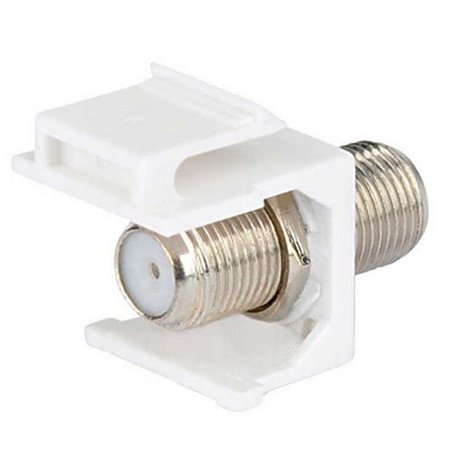 Conector F Keystone para cabo coaxial RG-59 RG-6 Antena Femea Femea